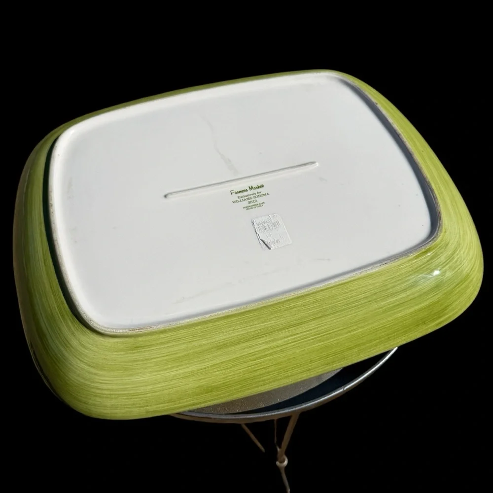 VTG 2012 Williams-Sonoma Farmers Market Radish Serving Platter Rectangle 16 x 13